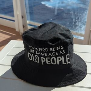 Humorous Black Bucket Hat